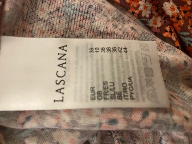 Vestido curto de verão fluido com ombros descobertos estampa floral – Tamanho 38 – Estilo – photo 10